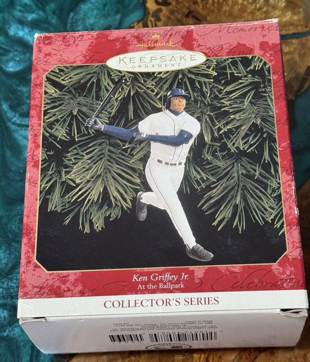 1999 Ken Griffey Jr. The Kid Seattle Mariners MLB Hallmark Christmas Ornament